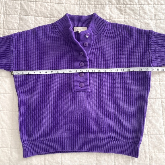 Sezane Lucas Jumper in Ultra Violet Purple - Picture 7 of 11